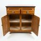 Vintage Mado commode in terracotta and light oak, 1960s.