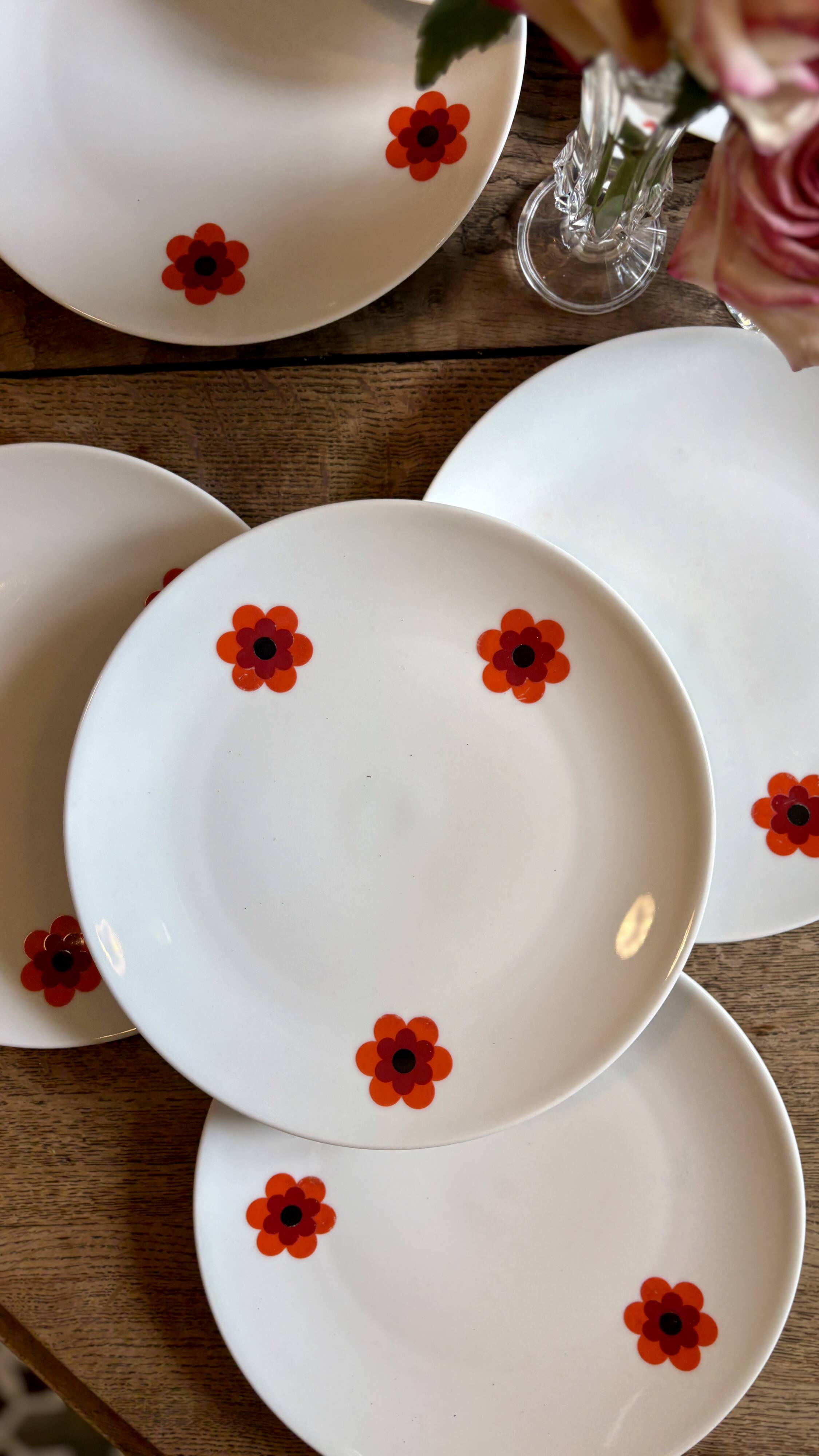 Set of 8 vintage dinner plates, Scherzer Bavaria