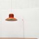 Mid-Century Modern German Space Age Orange Pendant Lamp, 1960s