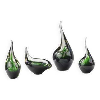 Per Lütken (1916-1998) Series of four orchid vases