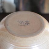 Service stoneware Village France salad bowl and its 8 cups, sangria service or