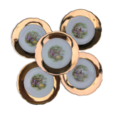 Set of 5 small dessert plates
