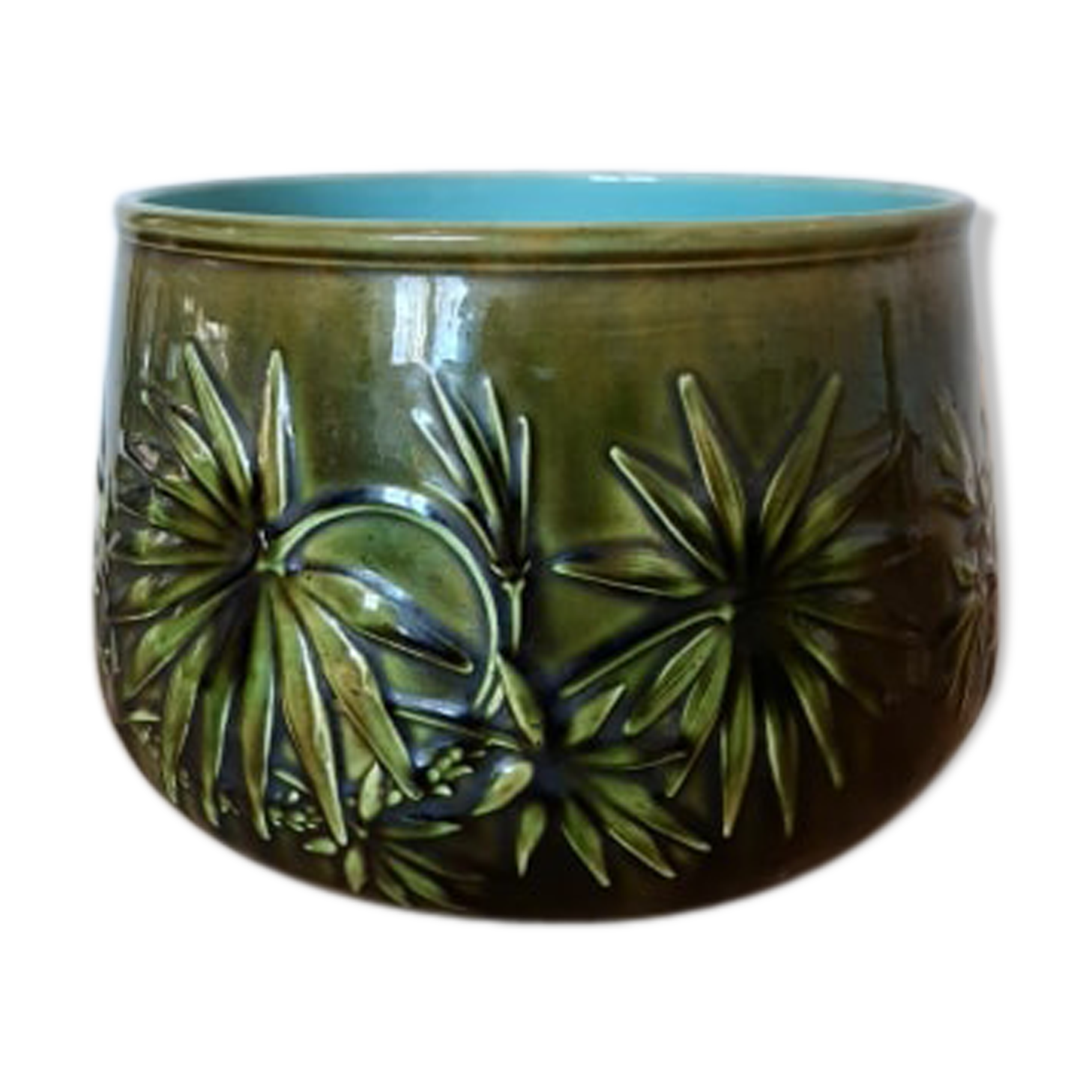 Cache pot Majolica de Sarreguemines