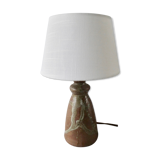 Sandstone lamp, signed, 60s