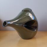 Openwork green teapot 1960