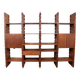 A vintage mid-century teak Gianfranco Frattini style bookcase room divider