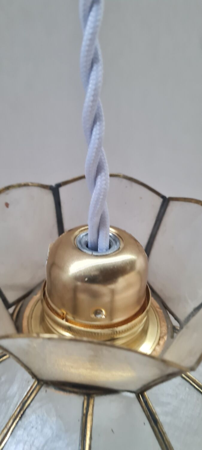 Suspension in brass and mother-of-pearl 1940