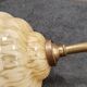 Clichy yellow glass swan neck wall light
