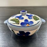 Porcelain candy dish with floral decoration