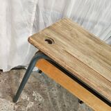 Bureau d'écolier 1960 avec casier