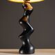 Sculptural wooden Typ 42 table lamp by Temde