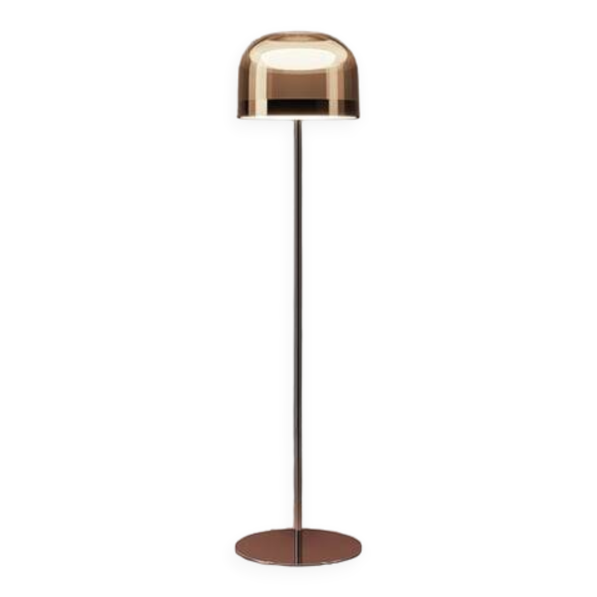Floor lamp, Equatore, L, copper, H175cm - Fontana Arte