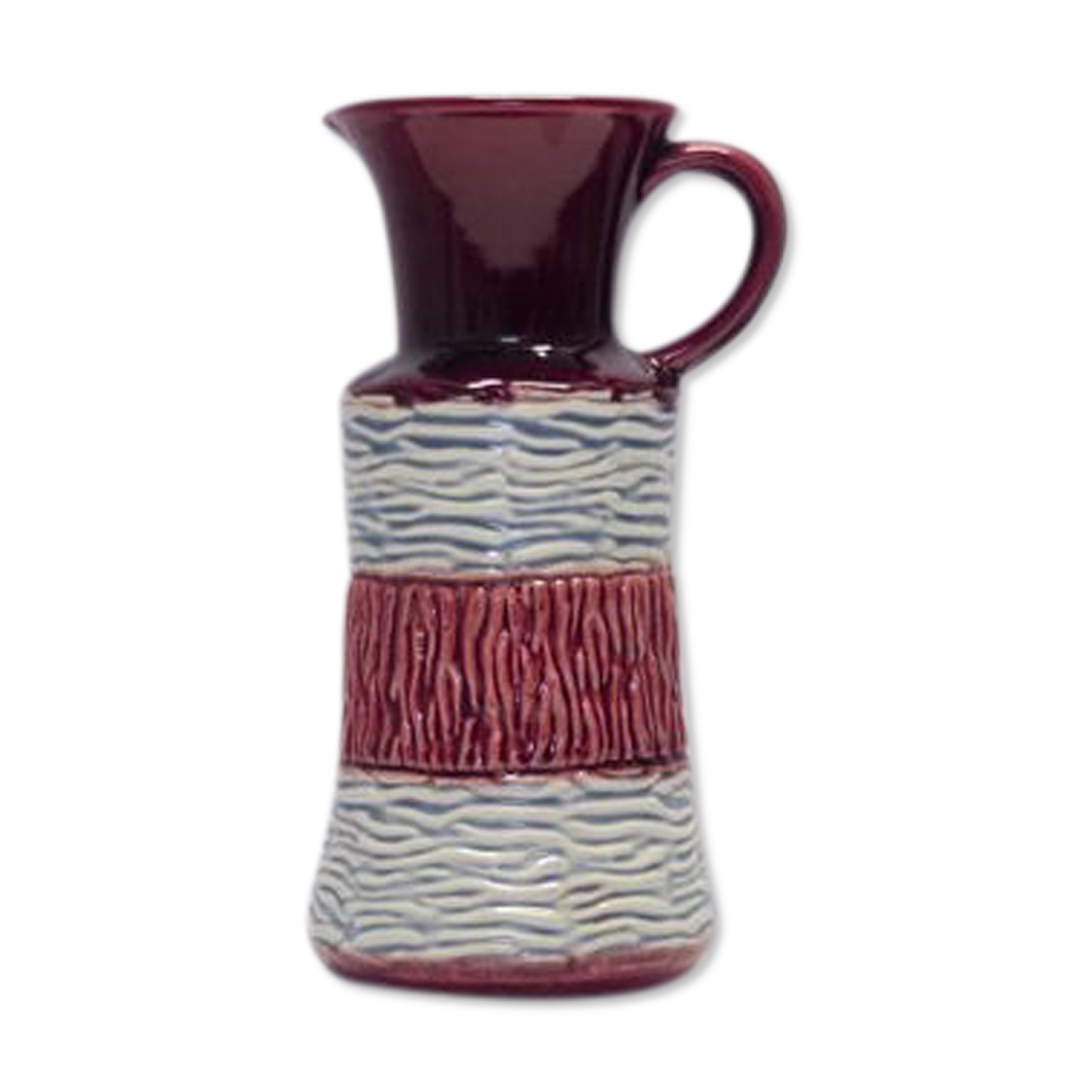 Burgundy red vase