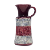 Burgundy red vase