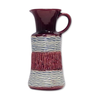 Burgundy red vase