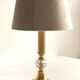 LAMPE Cristal et Métal Doré et VINTAGE