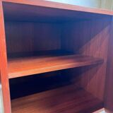 Vintage teak desk: double sided