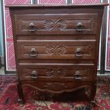Chest of drawers in solid Louis XV style beautiful condition