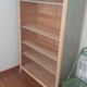 Library furniture with solid beech cornice scandinavian