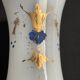 Vase napoleon iii opalescent white opaline