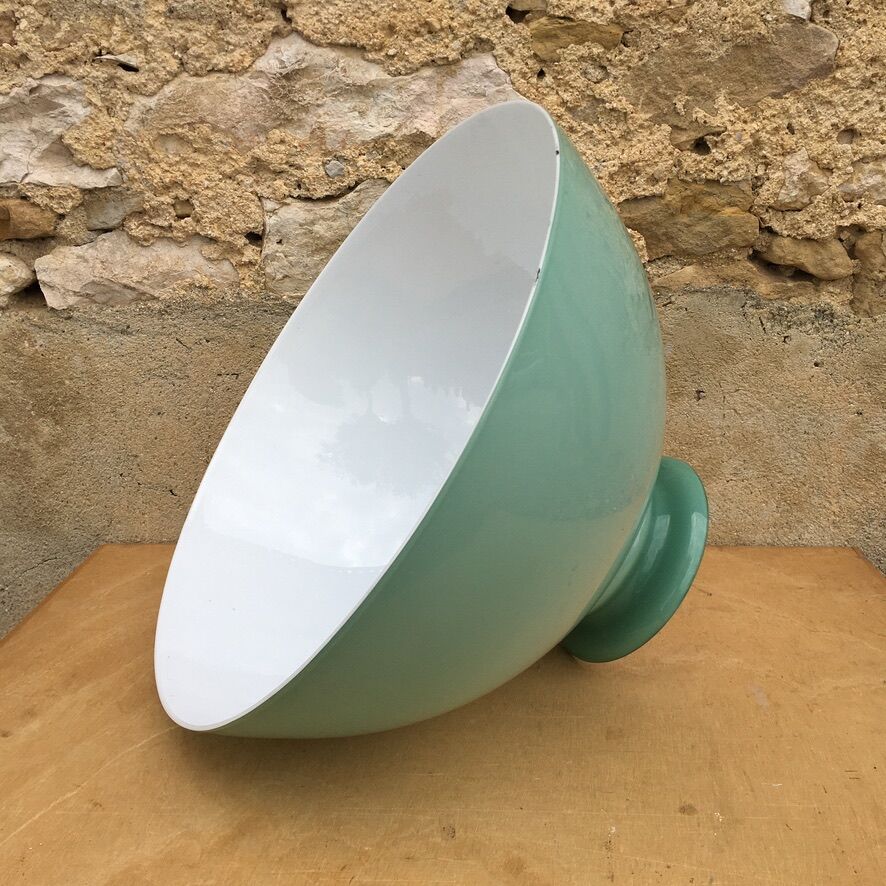Green opaline lampshade
