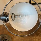 Jieldé lamp 2 arms 40+25cm industrial graphite Jean Louis Domecq 1950