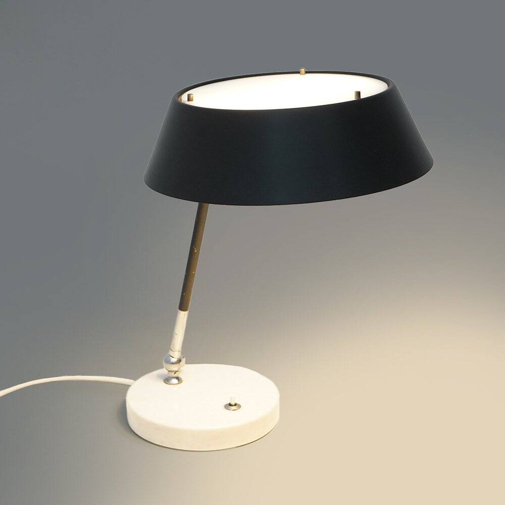 Table lamp by Stilux with a marble base, 1950s.