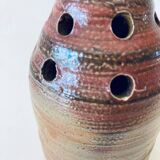 Vase pique-fleurs en grès signé Chouzet