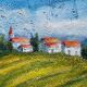 Bucolic landscape painting