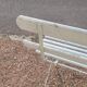 Folding garden bench in iron and old wood - 1950s