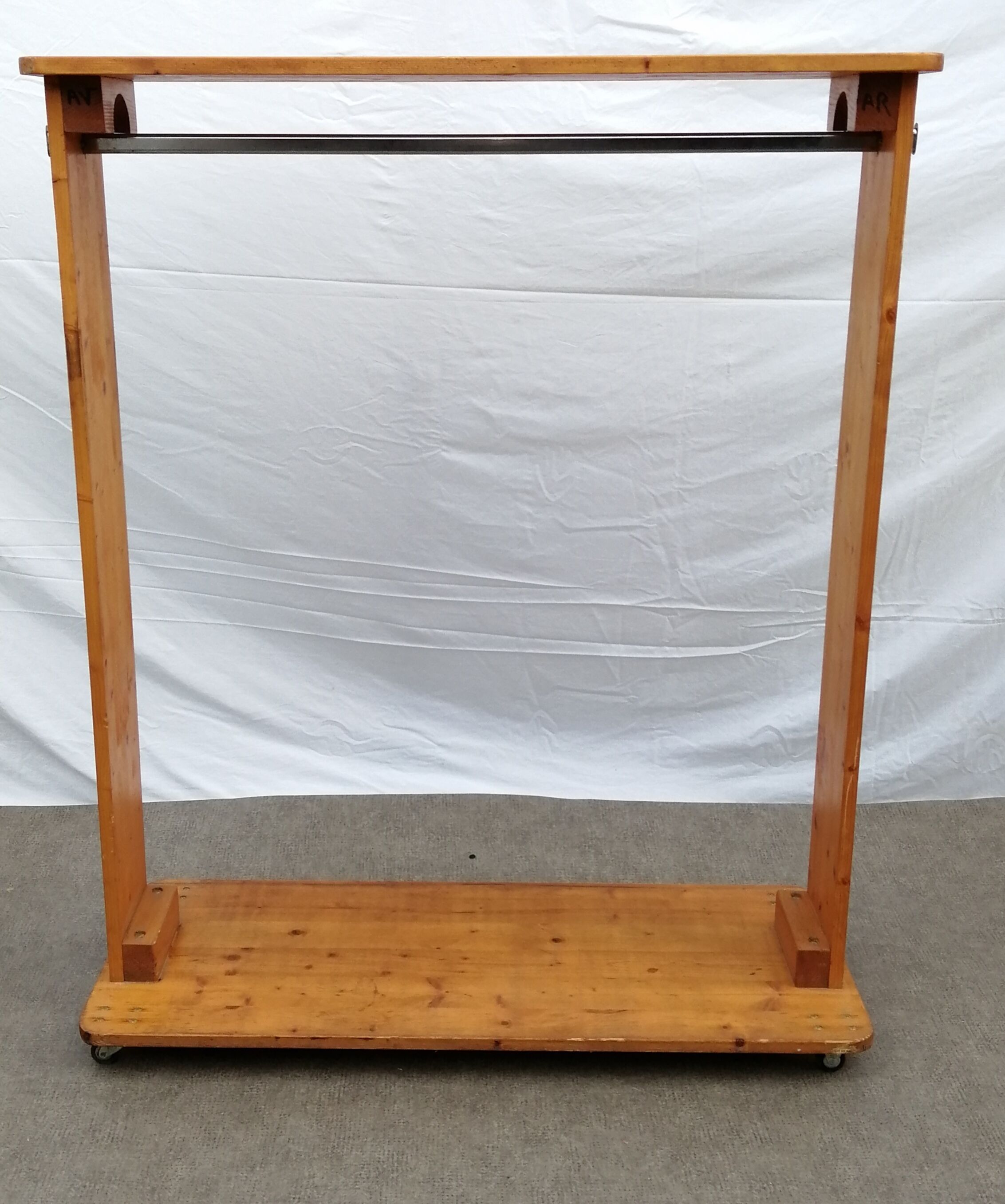 Vintage wooden shop rack 70s