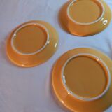 Trio d'assiettes à dessert en porcelaine
