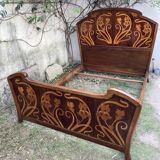 Art Nouveau bed