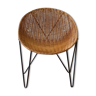 Wicker basket armchair