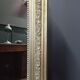 Large vintage French mantel mirror baroque wooden frame