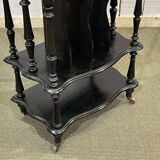 Napoleon III music cabinet, late 19th century, in blackened wood