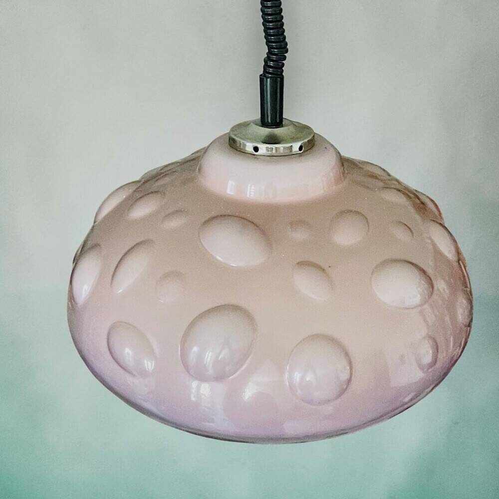 Space Age retractable dining room hanging lamp