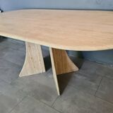 Vintage travertine dining table