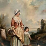 Oil on canvas 19th century After Auguste Delacroix (1809-1868)