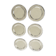 6 silver metal undersides