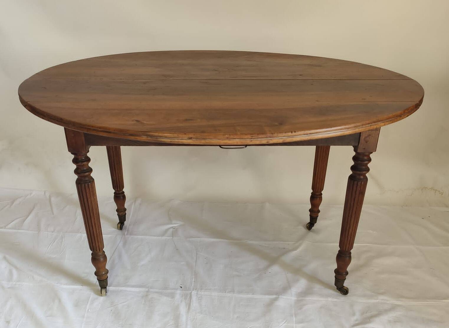 19th Century Regency Style Oval Drop Leaf Dining Table 108-240cm