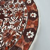 Assiette décorative biche et fleurs grecque