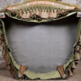 Paire de fauteuils Napoléon III en tissu Etro, France, fin XIXe