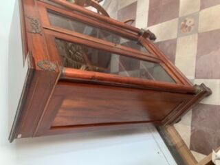 Antique mahogany showcase, early 20th century