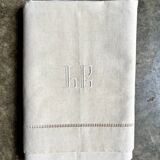 Linen-cotton cloth with Venetian openwork and monogram no. 3, 180 x 312 cm