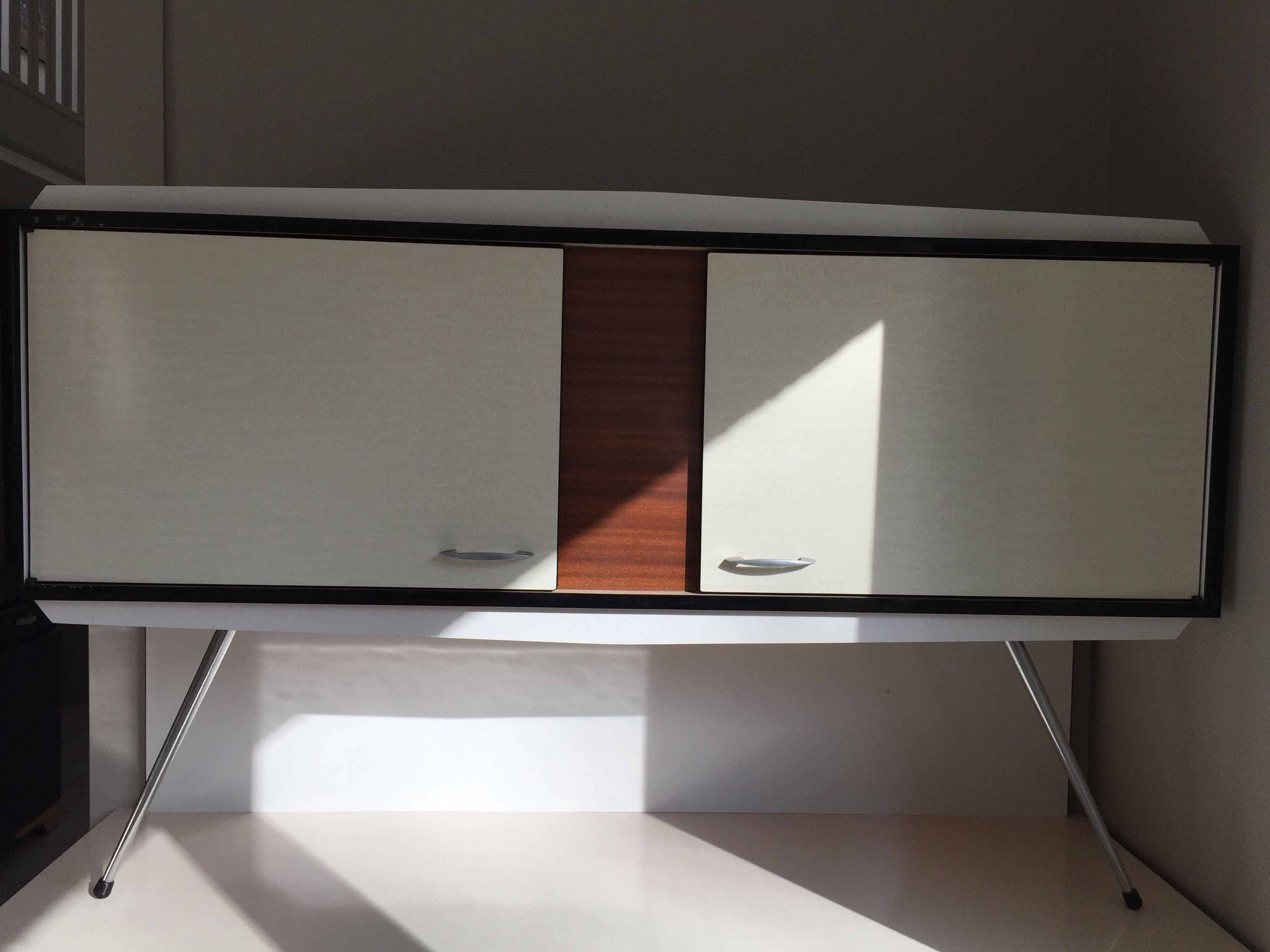 Formica vintage buffet feet compass