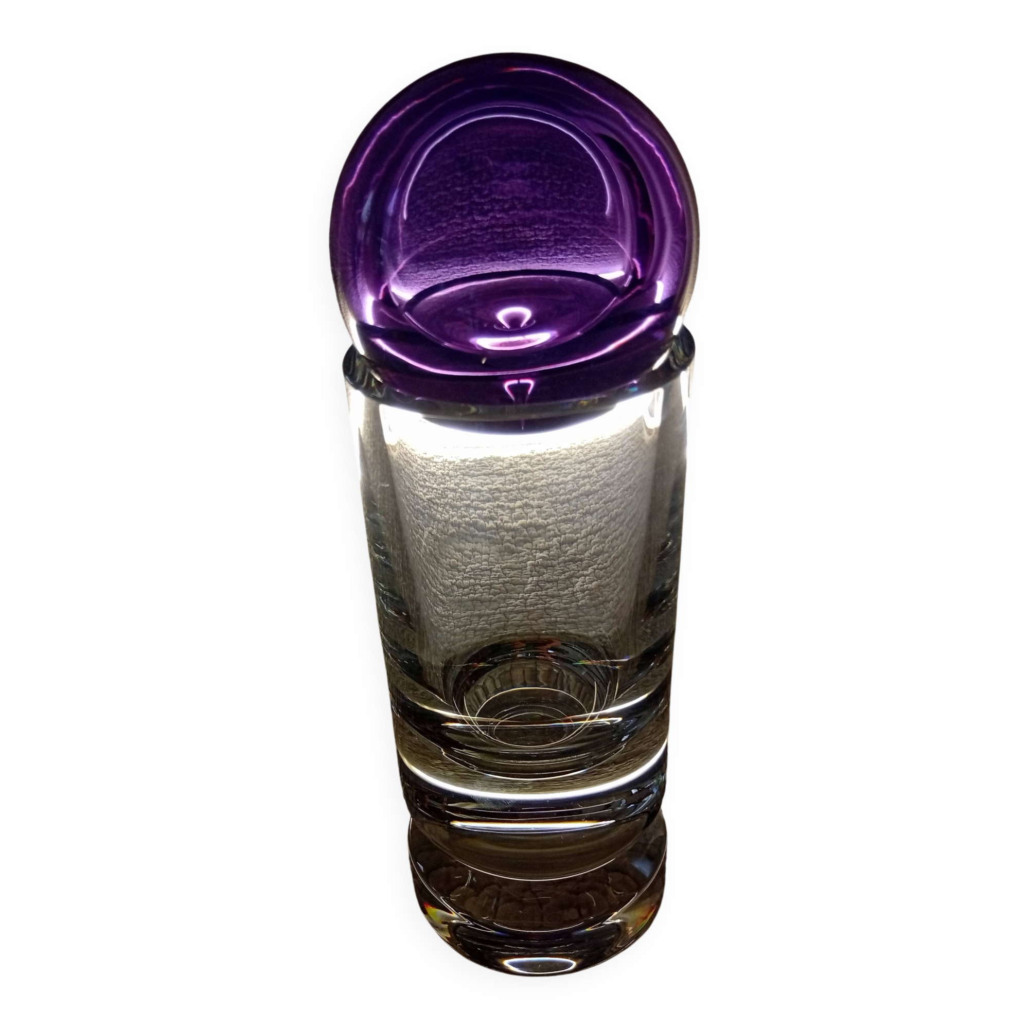 Vase "Cana" et boule "Sirius" en cristal de Baccarat