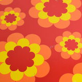 Vintage orange flower tray.