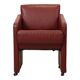 Vintage Couple Red Sofas Armchairs High Quality Faux Leather