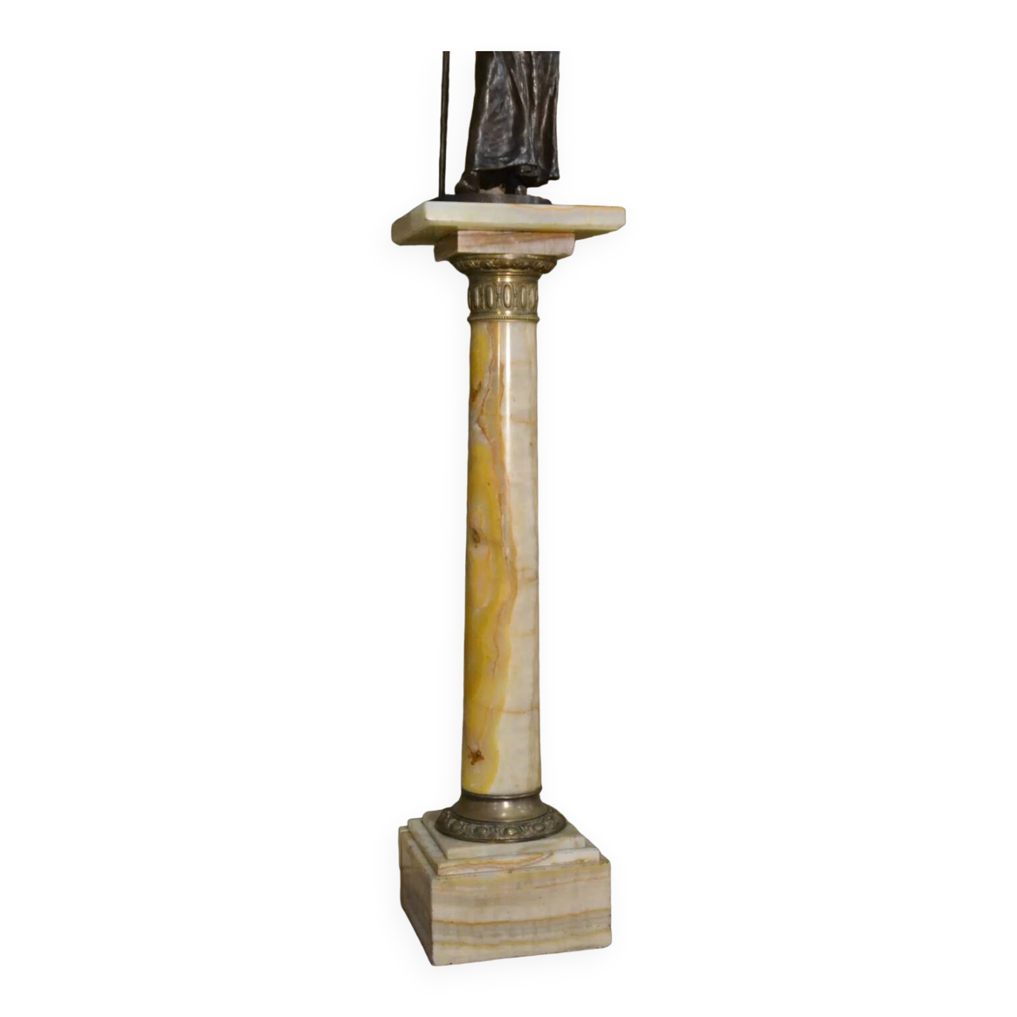 Colonne en onyx fin 19e siècle
